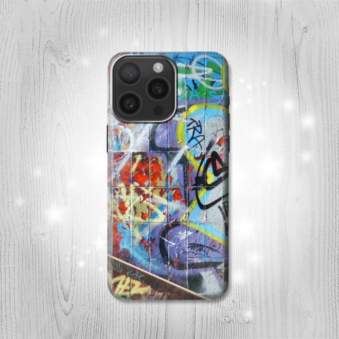 iPhone17Promax用ケース ストリートアート風 Wall Graffiti Art Hard & Leather Flip Case iPhone 17 Pro Max Air
