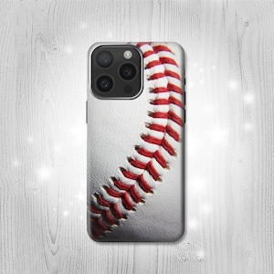 Baseball Grafik Hard & Leder Flip-Case für iPhone 16 Pro Max Plus Samsung Galaxy Z Flip 6 Fold6 Note S24 A15 Google Pixel