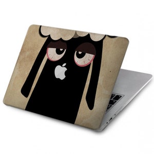 Cute Cartoon Unsleep Black Sheep   Hard Case for MacBook Pro 13, MacBook Air 13 Case A2337 A2338 M1, MacBook Pro 16 inch 15 inch 12 inch