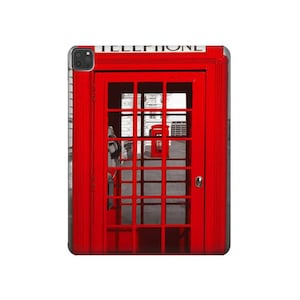 Klassieke Britse telefooncel harde achterkant voor iPad 6 5 9,7 iPad mini 6 7 iPad Pro 12,9 11 10,5 10,2 iPad Air 3 4 5 iPad Air (2024)