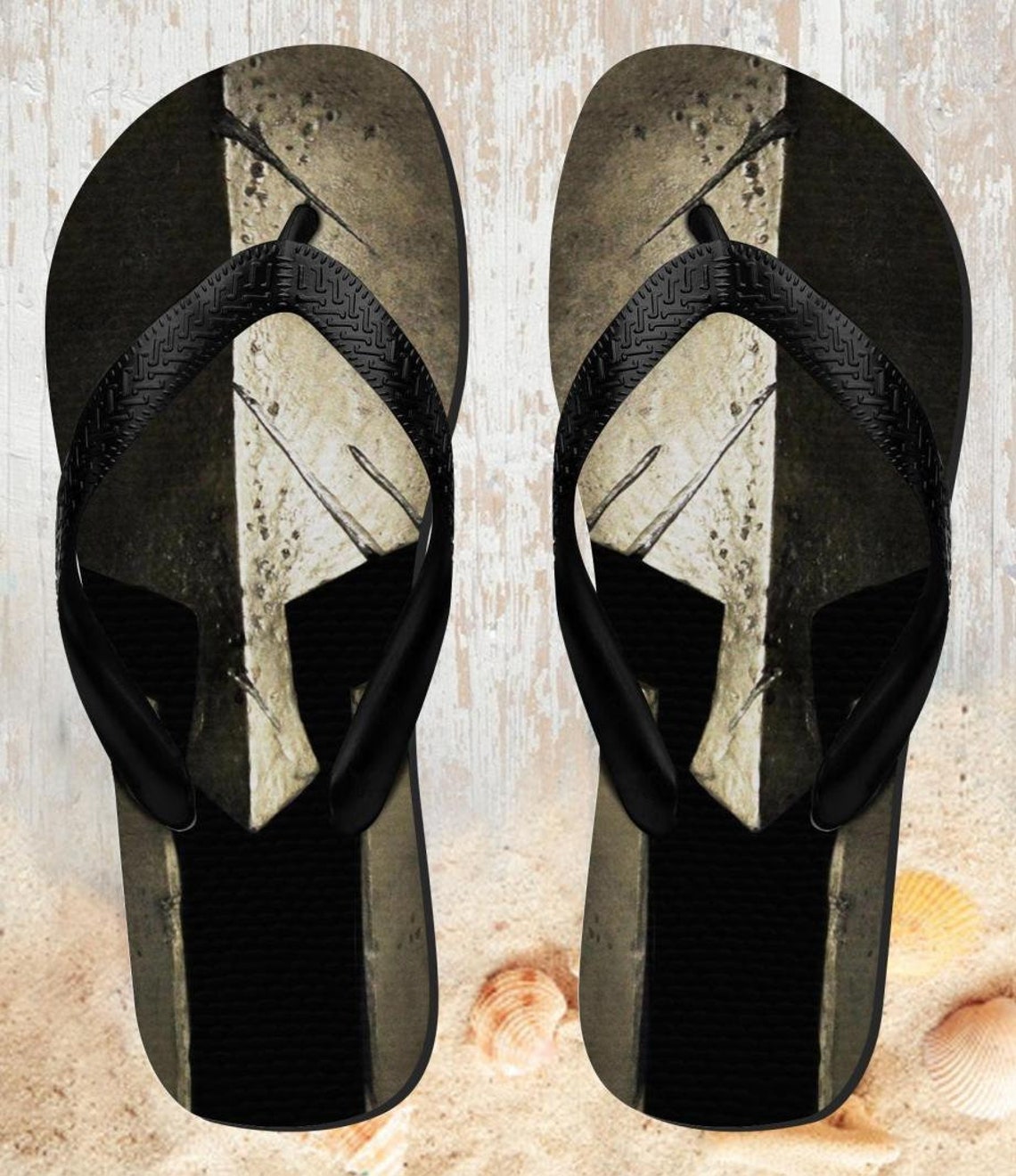 Spartan Warrior Helmet Beach Slippers Sandals Flip Flops | Etsy