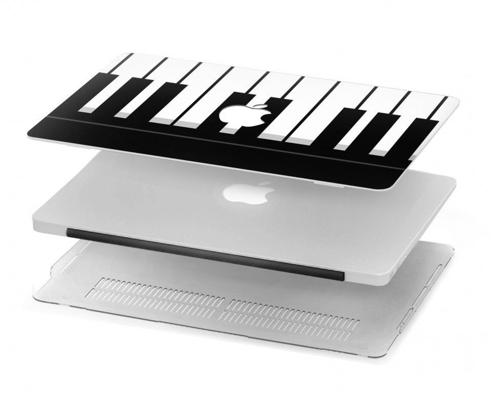 Black and White Piano Keyboard Hard Case for MacBook Pro 13 Etsy