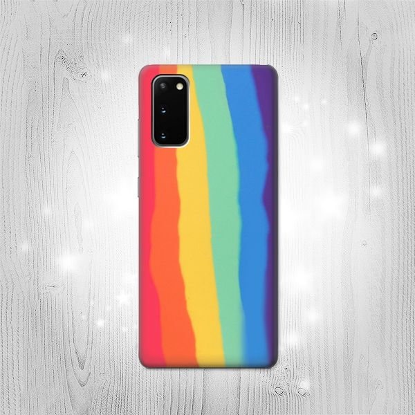 Cute Vertical Watercolor Rainbow Hard & Leather Flip Case Huawei LG Velvet Motorola Moto G Stylus G Power Nokia OnePlus Nord Sony Xperia