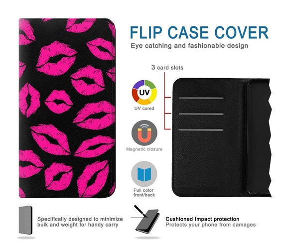Custodia Flip Per Vivo Y17 In Pelle PU: Portafoglio Con Slot Carte E Supporto, Design Donna (Nero) - 5