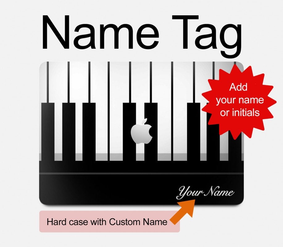 Black and White Piano Keyboard Hard Case for MacBook Pro 13 Etsy