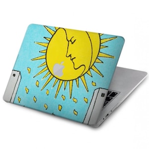 Tarotkaart Moon harde hoes voor MacBook Pro 13, MacBook Air 13 hoesje A2337 A2338 M1, MacBook Pro 16 inch 15 inch 12 inch