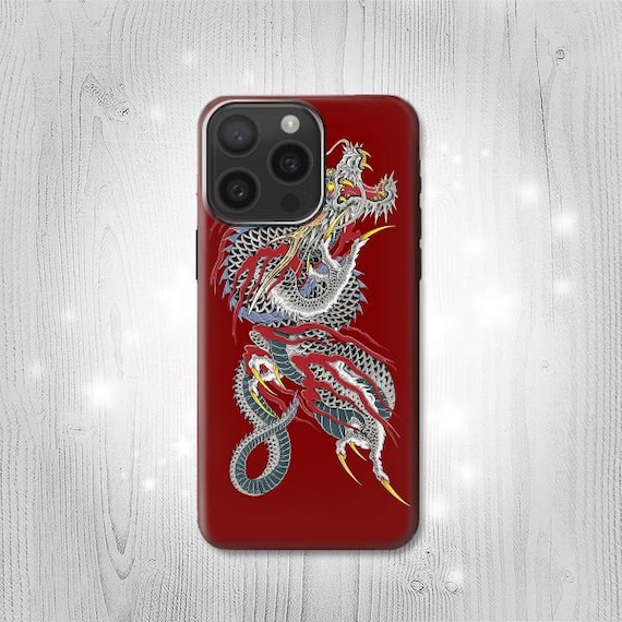 Yakuza Dragon Tattoo Hard & Leather Flip Case iPhone 16 Pro