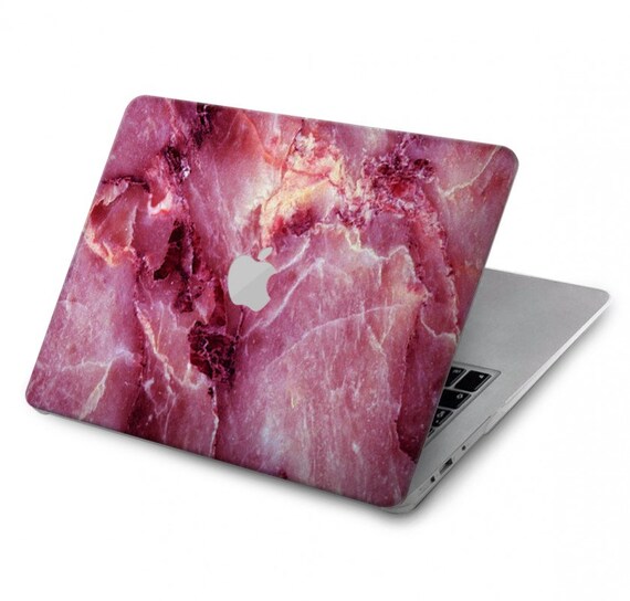 MacBook本体 Ruby Pink Marble Graphic Printed Hard Case for MacBook Pro 13, MacBook