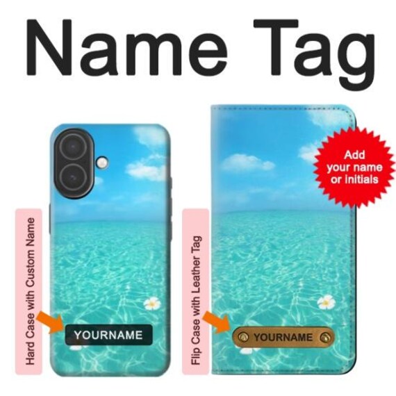 Summer Ocean Beach Hard & Leather Flip Case iPhone 17 Pro Max Air