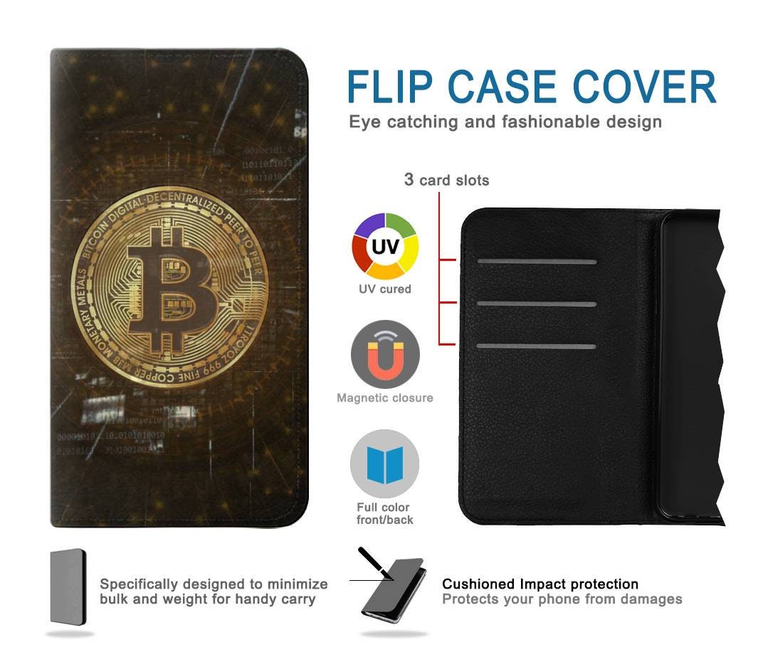 Cryptocurrency Bitcoin Hard & Leather Flip Case iPhone 17 Pro Max Air  Samsung Galaxy Z Flip 7 Fold 7 Note S25 A17 Google Pixel - Etsy New Zealand