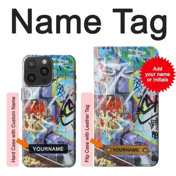 Wall Graffiti Art Hard & Leather Flip Case iPhone 17 Pro Max Air