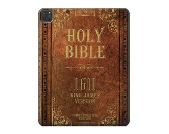 Holy Bible 1611 King James Version Estuche rígido para iPad 6 5 9.7 iPad mini 4 5 iPad Pro 12.9 11 10.5 10.2 iPad Air 3 4 5 iPad Air (2022)