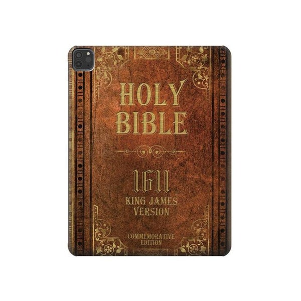 Holy Bibel 1611 King James Version Hard Back Hülle für iPad 6 5 9.7 iPad mini 4 5 iPad Pro 12.9 11 10.5 10.2 iPad Air 3 4 5 iPad Air (2022)