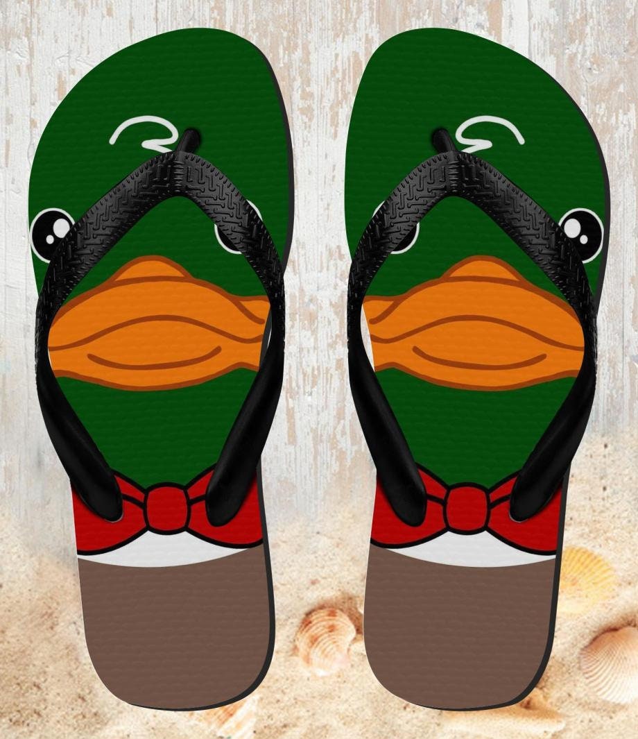 Green Head Mallard Duck Tuxedo Cartoon 