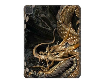 Gold Dragon Hard Back Case for iPad 6 5 9.7 iPad mini 4 5 iPad Pro 12.9 11 10.5 10.2 iPad Air 3 4 5 iPad Air (2022)