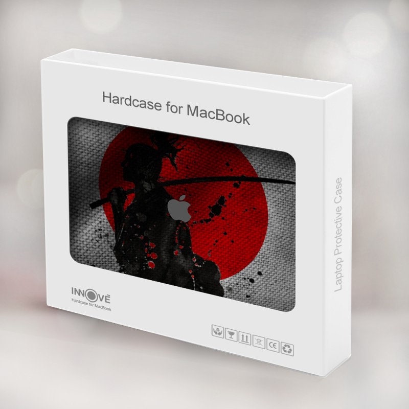 Japan Flag Samurai Hard Case for MacBook Pro 13, MacBook Air
