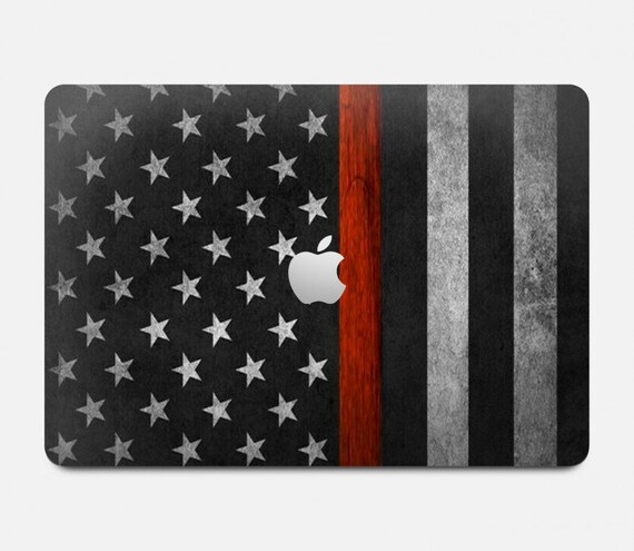 Firefighter Thin Red Line Flag Hard Case For Macbook Pro 13 Etsy 日本