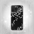 Japanese Kimono Style Black Flower Hard & Leather Flip Case iPhone 17 Pro Max Air Samsung Galaxy Z Flip 8 Fold8 Ultra S26 A27 Google Pixel product logo