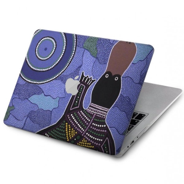 Platypus Australian Aboriginal Art   Hard Case for MacBook Pro 13, MacBook Air 13 Case A2337 A2338 M1, MacBook Pro 16 inch 15 inch 12 inch