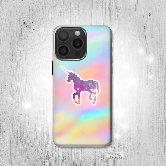 Buy Rainbow Unicorn Hard Leather Flip Case iPhone 16 Pro Max - Main Image
