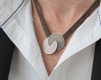 Mens Chai Necklace, Star of David Jewelry, Jewish Amulet Pendant