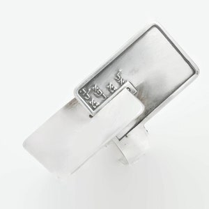 Großer Statement Ring, Hebräischer Ring, Jüdischer Ring, Einzigartiger Silber Ring, Ring für Frauen, Jüdischer Schmuck, Hebräischer Schmuck, Gebet für die Gesundheit