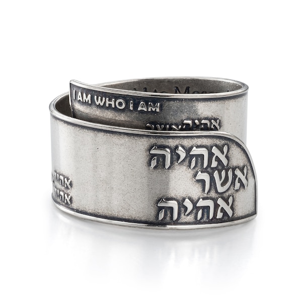 Anillo cristiano inspirador, joyería basada en la fe, regalo de plata esterlina, anillo religioso, joyería espiritual para hombres y mujeres.