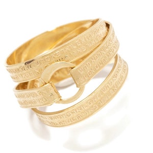Spiritual Ring, Kabbalah Ring, Jewish Ring, Hebrew Gold Ring, Kabbalah Jewelry For Health, Prayer Jewelry, Spiritual Jewelry,72 Names Of God