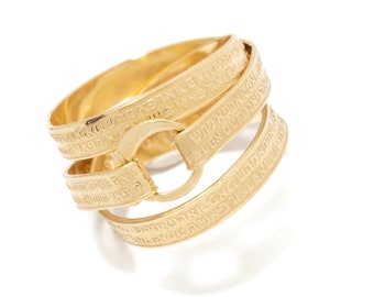 Spirituele ring, Kabbala-ring, Joodse ring, Hebreeuwse gouden ring, Kabbala-sieraden voor gezondheid, gebedssieraden, spirituele sieraden, 72 namen van God