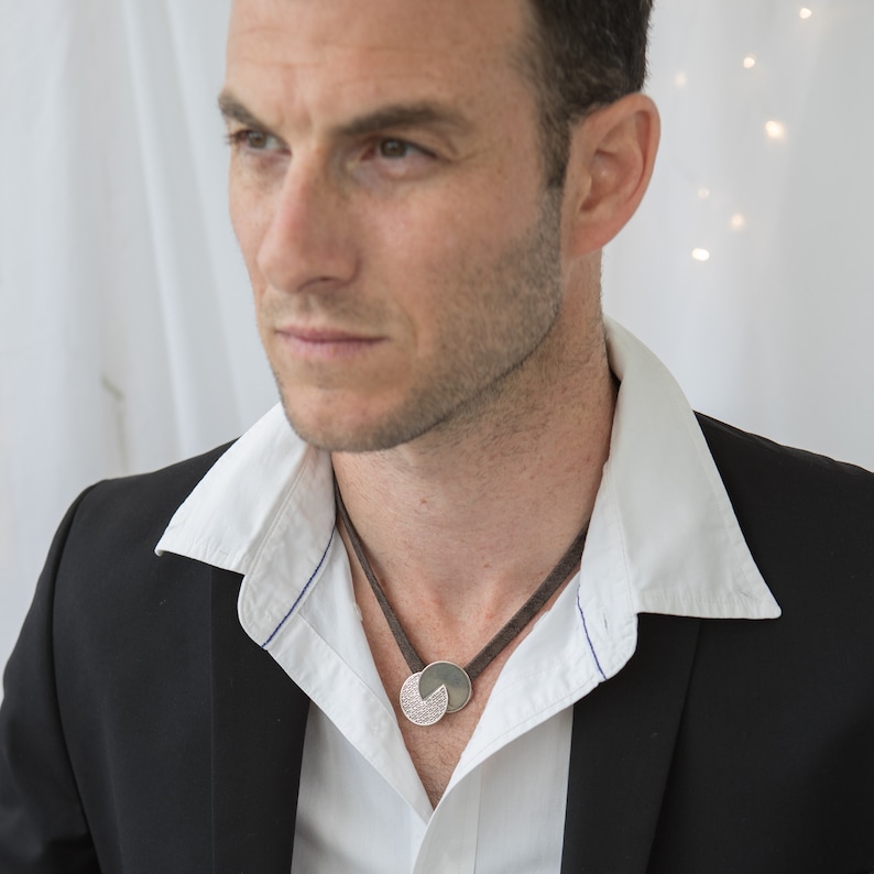 Kabbalah Jewelry Necklace for Men Leather Necklace Unique Etsy