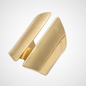 Gold Plated Statement Ring, Big Bold Ring, Protection Ring, Prayer Ring, Jewish Ring, Hebrew Ring, Jewish Jewelry,  Jewish Gift, Ana Bekoach