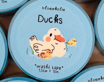 Ducks Washi Tape – Quirky Kawaii Ducklings Washi for Planners & Scrapbooks