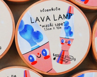 Lava Lamp Washi Tape / Deco Retro washi tape / bullet journal / kawaii washi tape