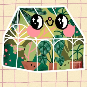 Adesivo de vinil fofo de estufa/fofo, kawaii, peculiar/pode ser lavado na máquina de lavar louça para garrafas de água e papelaria
