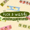 Washi Tape Set – Pick 3 Cute Washi Tapes – Kawaii Planner Tape – Scrapbooking & Journaling Supplies – Gift Deal product logo