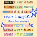 Washi Tape Set – Pick 3 Cute Washi Tapes – Kawaii Planner Tape – Scrapbooking & Journaling Supplies – Gift Deal product logo