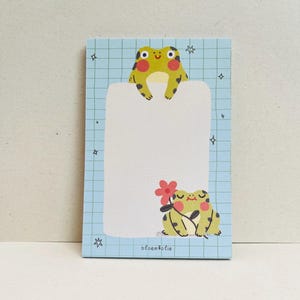 Frog Notepad – Cute Kawaii Frogs Stationery Pad for Notes, Lists & Journaling (50 Sheets)