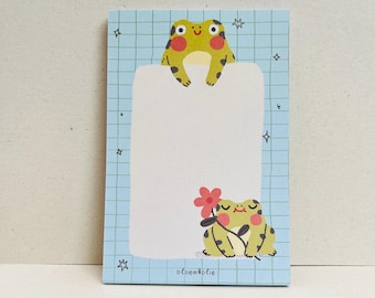 Frog Notepad – Cute Kawaii Frogs Stationery Pad for Notes, Lists & Journaling (50 Sheets)