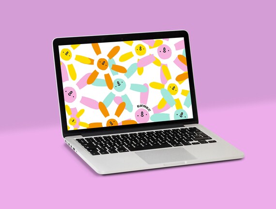 Bloemkolies Flower Desktop Wallpaper Folder Icons Etsy