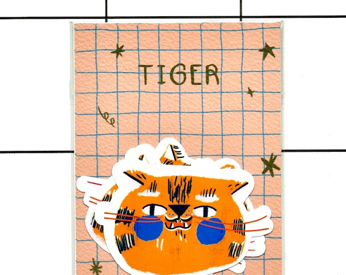 Tiger Sticker Pack / Cute Animal Stickers - Etsy