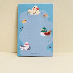 Duck Pond Notepad – Kawaii Ducklings Memo Pad for Notes, To-Do Lists & Journaling (50 Sheets)