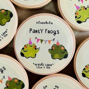 Party Frogs Washi Tape – Cute, kawaii Frog Stationery 