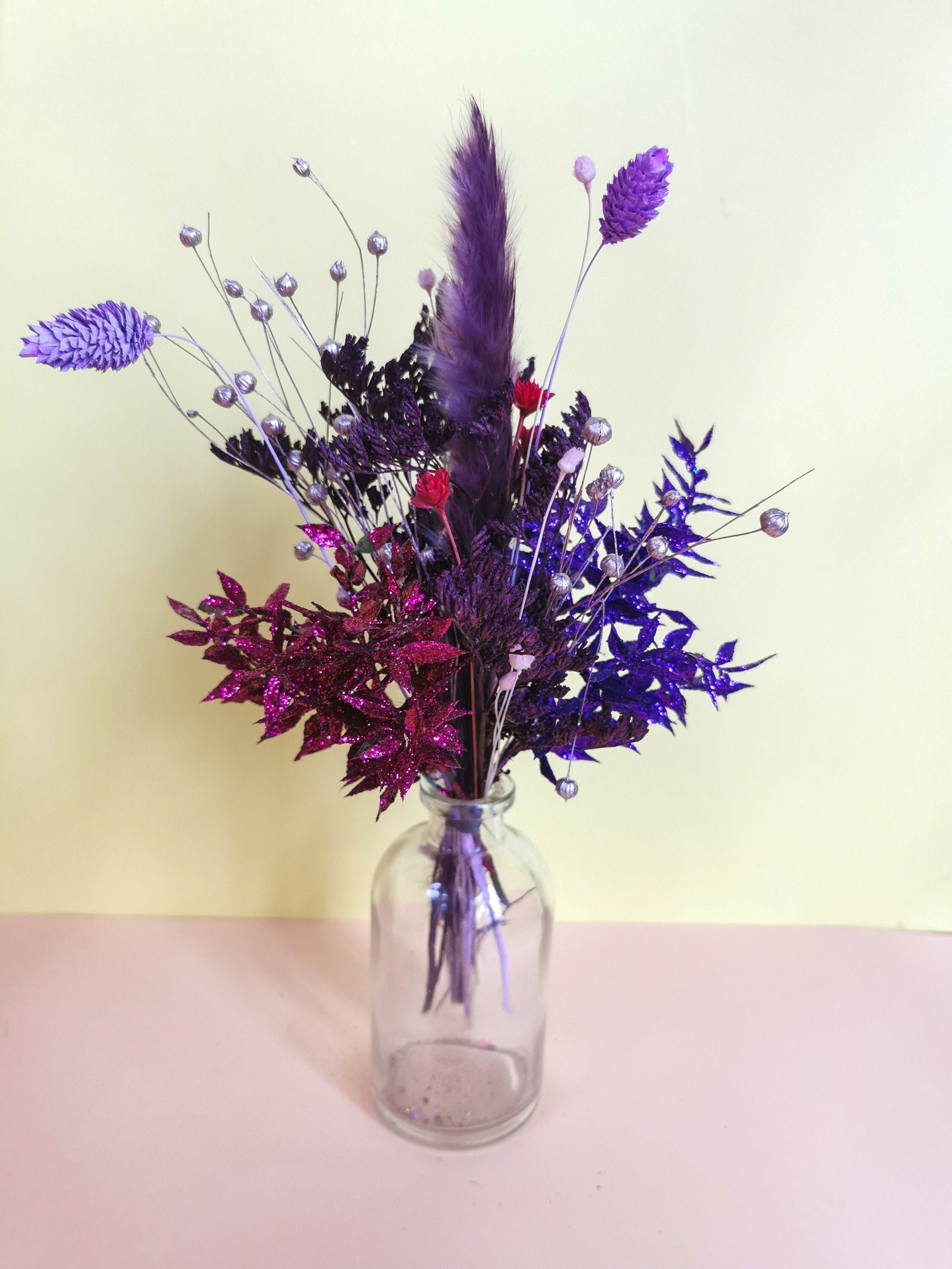 Bouquet de Fleurs Séchées Violet