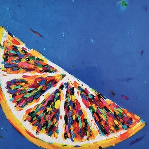 Lemon Segment Square Postcard