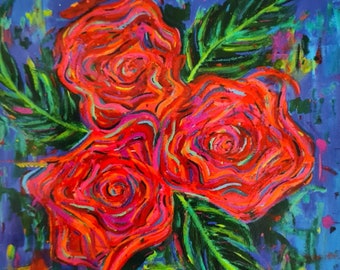 Roses Square Postcard