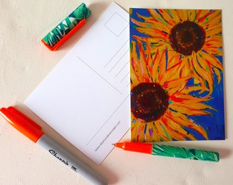 Sunflower Postcard