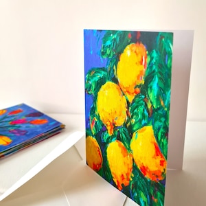 Cartão de felicitações de limões de Sorrento