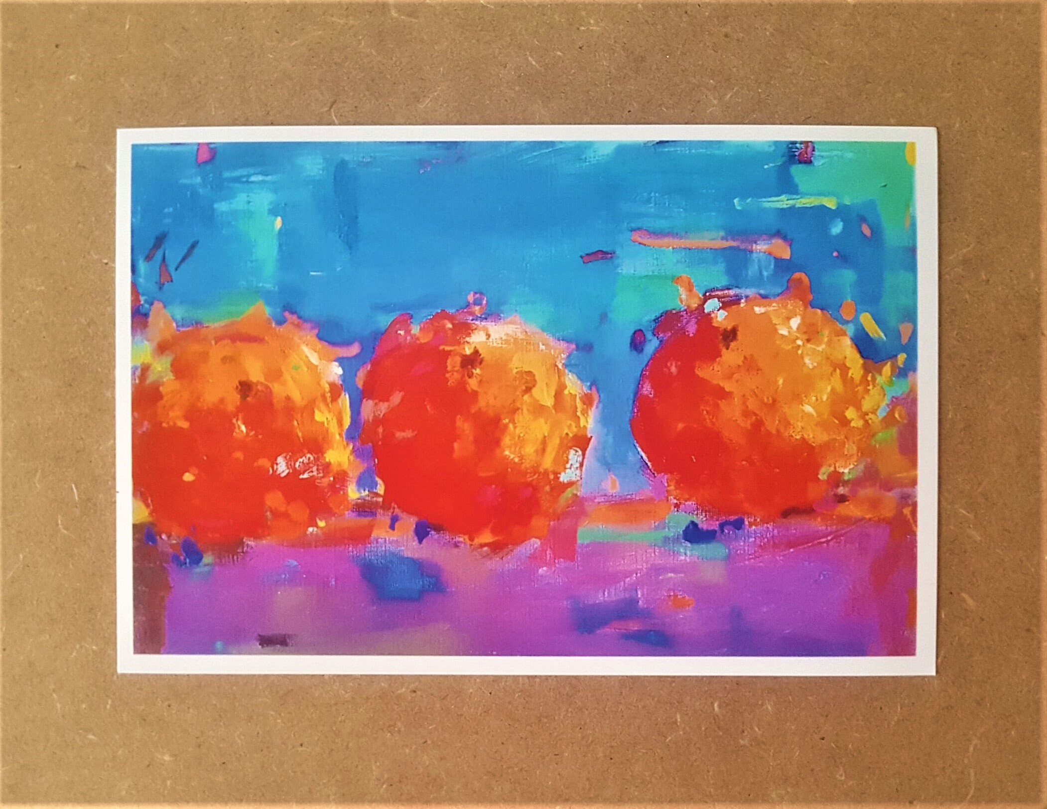 Three Oranges Art Print Home Art Gift Kitchen Decor Etsy