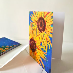 Carte de voeux tournesols