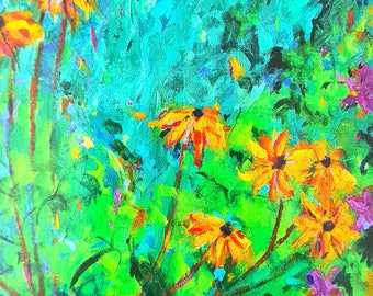 Cartolina con fiori gialli